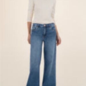 Kut from the Kloth maya wide leg jeans 8 petite